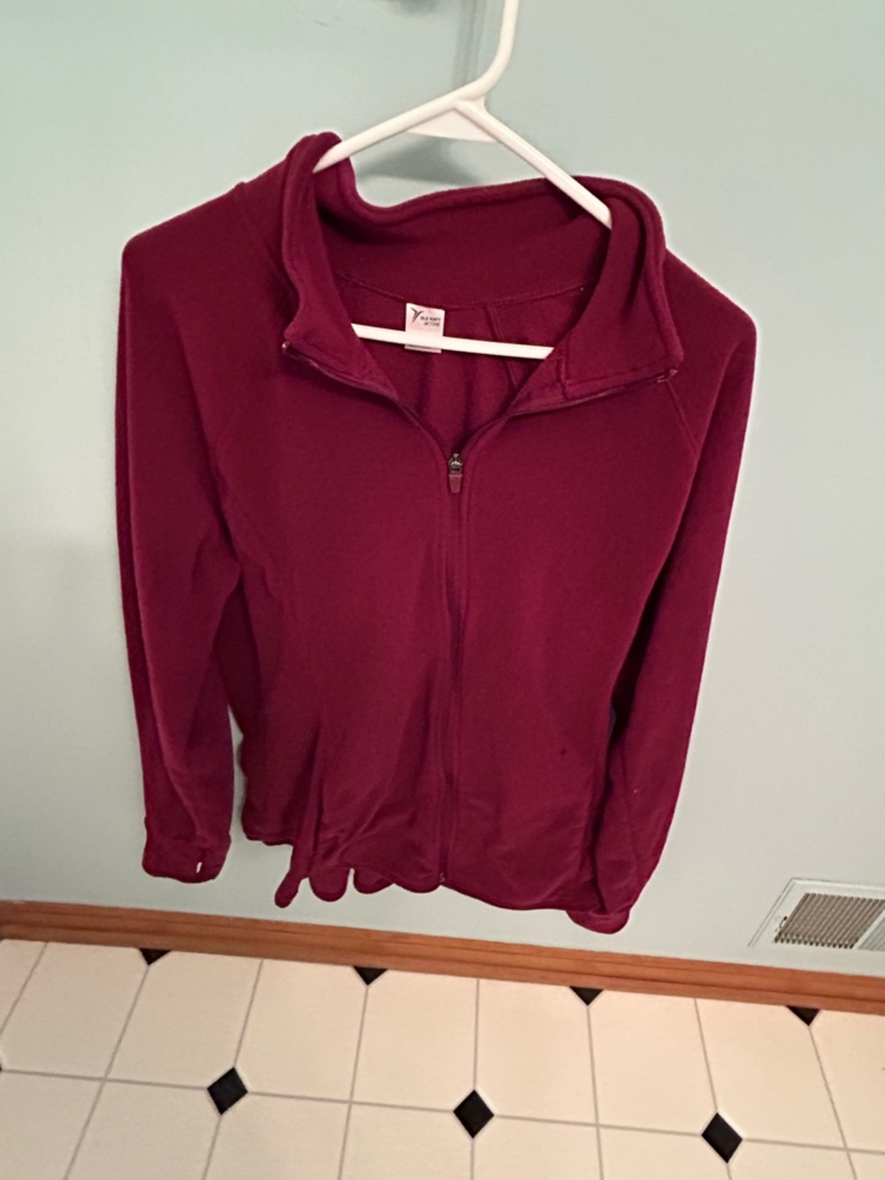 Zip Fleece jacket  - Deep Wine
